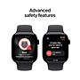 Apple Watch Series 11 GPS + Cellular Smartwatch, 42mm, Jet Black Aluminum Case with Black Sport Band, Medium/Large (MF854LW/A)~#|#~2AEFE372-3BF6-463F-A2067D88074C0496_sc7