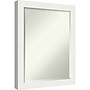Amanti Art Vanity White Narrow Frame Wall Mirror, 27.5" x 21.5" (A42674593098)~#|#~2AF50B27-5090-4C14-86A640E0D46B2267_sc7