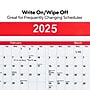 2025 Staples 48" x 32" Dry Erase Wall Calendar, Red/White (ST53911-24)~#|#~2AFB4CA8-0AC7-4817-A35D84747BD58568_sc7