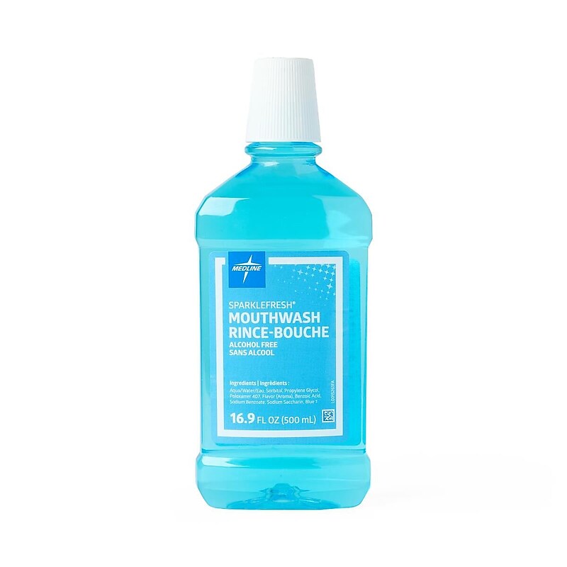 Sparkle Fresh Mouthwash, 16 oz, Alcohol Free, 12/Pack (CTR000410) image 1