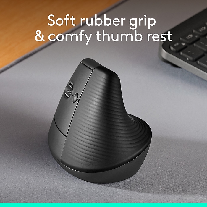 Logitech Lift Wireless Ergonomic Left Handed Optical Mouse