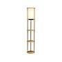 Simple Designs 62.5" Matte Tan Floor Lamp with Cylindrical Shade (LF2010-TAN)~#|#~2B0D04C1-CFE7-4B08-AC2C78D4663033E8_sc7