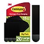Command Large Hanging Strips, 16 lb., Black, 20/Pack (17206BLK-20NA)~#|#~2B0D1555-0448-4922-A2F8D615DCC29A18_sc7