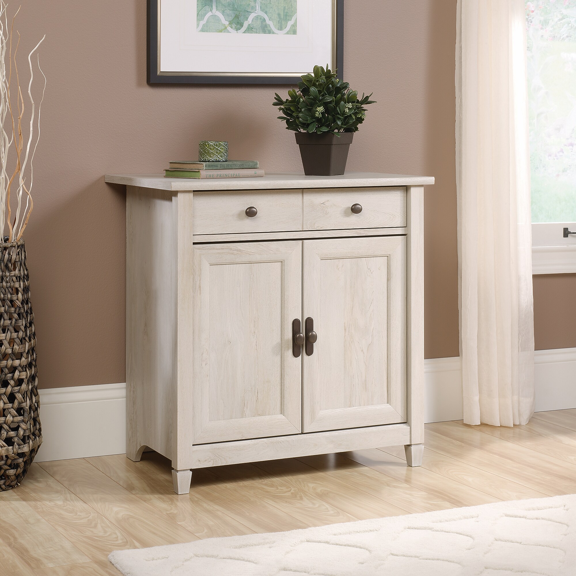 Sauder Edge Water 29″H Storage Cabinet, Chalked Chestnut (418794) Sansujyuku sansujyuku.com