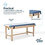 Aristo Wood H-Brace Physician Exam Table with Paper Cutter, and Holder, 500lbs. Capacity, Blue (ADI996-HBFP-BLU)~#|#~2B1564C9-7E79-4E7D-835F4B9324ED36D0_sc7