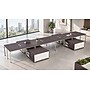 Boss Office Products Simple System 60"W Desk with Storage Cabinet, Driftwood, 8/Set (SGSD026-101)~#|#~2B165221-8394-4B89-9E7CA31CE4E963BA_sc7