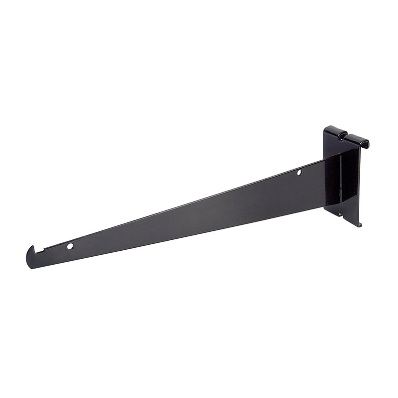 Nahanco 12" Gridwall Shelf Bracket, Black (BLK12KB) image 1