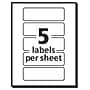 Avery Laser Color Coding Labels on 4" x 6" Sheets, 1" x 3", Assorted Colors, 200 Labels/Pack (5481)~#|#~2B18E658-D1E4-43AD-9A3AC031C0DC17F6_sc7