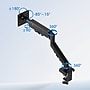 FlexiSpot MA1 Single Adjustable Arm, Up to 32" Monitor, Black (MA1B-S-DP)~#|#~2B1E650B-7064-483A-90C38673F74C0CB5_sc7