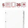Staples Write & Erase Paper Dividers, 5 Tabs, White, 36 Sets (70771) (ST63044)~#|#~2B206FAE-34C6-4C00-B5A8837863127958_sc7