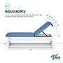 Viva Comfort Lucas Adjustable Backrest Treatment Table with Storage Shelf, Cabinet Base, Blue (ADI996-12-BLU-MK)~#|#~2B20A9C0-EAEB-4CDF-92BCABD4D30688FE_sc7