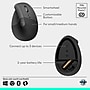 Logitech Lift Wireless Ergonomic Vertical Optical USB Mouse, Graphite (910-006466)~#|#~2B2E0E31-3933-4B90-966ED9FFE9A90788_sc7