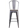Flash Furniture Lincoln Contemporary Metal Vertical Back Barstool, Clear Coat, 4-Pieces/Pack (4XUDGTP001B30W)~#|#~2B2E752E-E86E-4A0F-B704182CD5F635B9_sc7