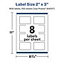 Avery Laser/Inkjet Rectangle Multipurpose Labels, 2" x 3", White, 800 Labels/Box  (94237)~#|#~2B302E85-4CE5-40F1-975EEDEBDECCD212_sc7