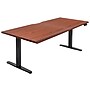 Mount-It! Dual Motor 72"W Electric Adjustable Standing Desk, Black/Hazelnut Brown (MI-18126)~#|#~2B327BBD-278E-4047-BFF6C741D30E996D_sc7