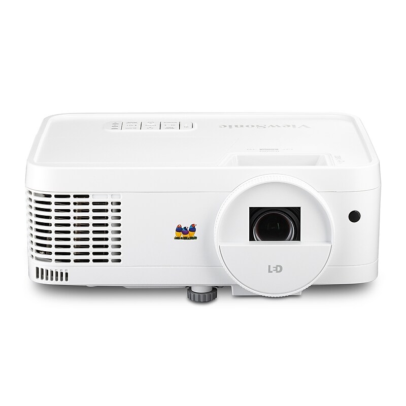 ViewSonic 3000 ANSI Lumens WXGA LED Projector with Vertical Keystone, 360 Degree Angle, White (LS510WH-2) image 1