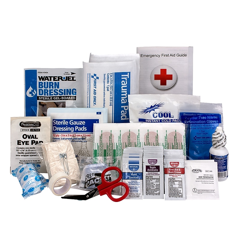 First Aid Only First Aid Kit Refill, ANSI 2015 Class A, 25 People, 89 Pieces (90583) image 1