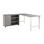 Bush Business Furniture Hustle 72"W Computer Desk and Storage Cabinet with Drawers and Shelves, Platinum Gray (HUS010PG)~#|#~2B3A1ACF-CA9F-4D6A-A55E707B641407DB_sc7