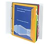C-Line Poly Binder Pockets With Write-On Index Tabs, 3-Hole Punched, 5 Tabs, Assorted, 5/Pack (CLI06650)~#|#~2B3AA3C0-552E-4894-9057DCE11A1AE3FA_sc7