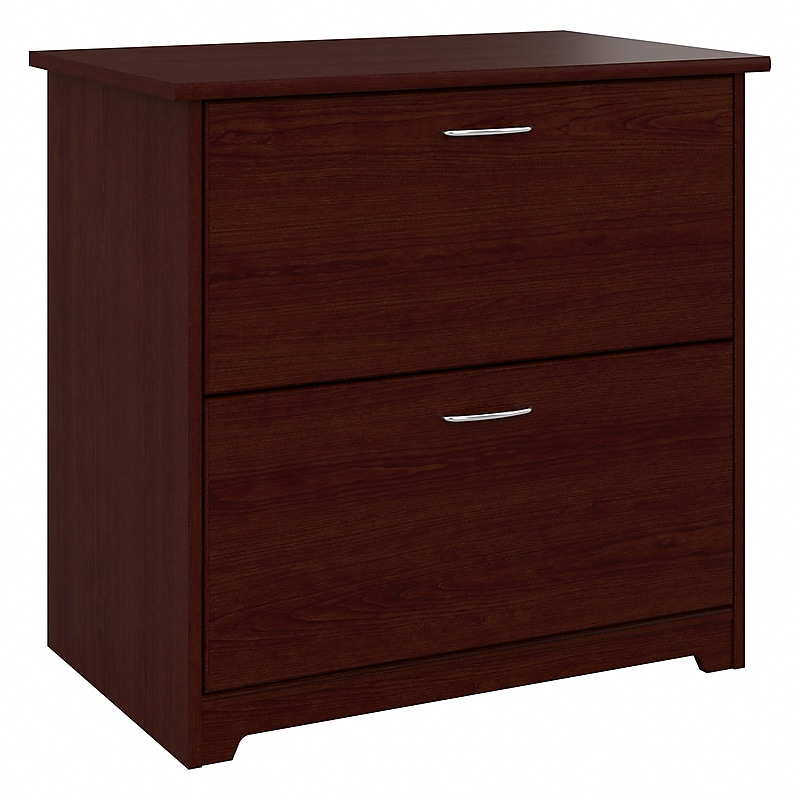 Bush Furniture Cabot Lateral File Cabinet, Harvest Cherry (WC31480) image 1