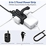 Uncaged Ergonomics 3-Outlet 3-USB Port Power Strip, 3', Black (TC-b)~#|#~2B3EF9ED-99A6-4F2B-AE1D869538E744EB_sc7