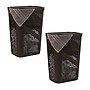 Mind Reader 15.85-Gallon Slim Laundry Hamper with Lid, Plastic, Brown, 2/Set (2HBIN60-BRN)~#|#~2B4092AA-9ABE-4791-AC9B2B2773050251_sc7