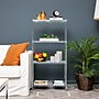 Mind Reader 4 Shelf Adjustable Garage Shelving, 11.75"W, Chrome Plate (4TSHELVU-SIL)~#|#~2B444AFD-BF50-4CBF-8E353DC040A8F8FD_sc7