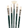 Winsor & Newton Long Handle Oil Natural Hog Hair Bristles Assorted Brush Set, 5/Set (WNX5990606)~#|#~2B4B9301-D9F2-4D57-83D170E9DB48124E_sc7