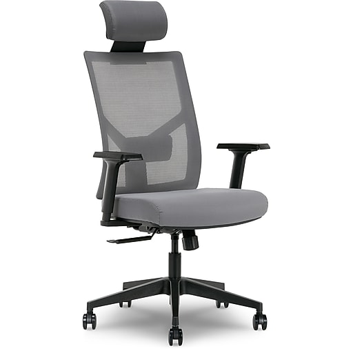 La-Z-Boy Mesh Back Molded Foam Computer and Desk Chair, Gray