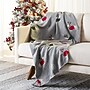 Safavieh Holiday Collection 4'-2" x 5'-0" Sleighbells Throw, Grey/Red (HOL2012A-5060)~#|#~2B580614-02C4-4D10-B443766AE614ABC3_sc7