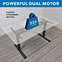 Mount-It! Ultimate Dual Motor 55"W Electric Rectangular Adjustable Standing Desk, White/Black (MI-18105)~#|#~2B5D354C-B3DA-481A-B727FCA25FE1F765_sc7
