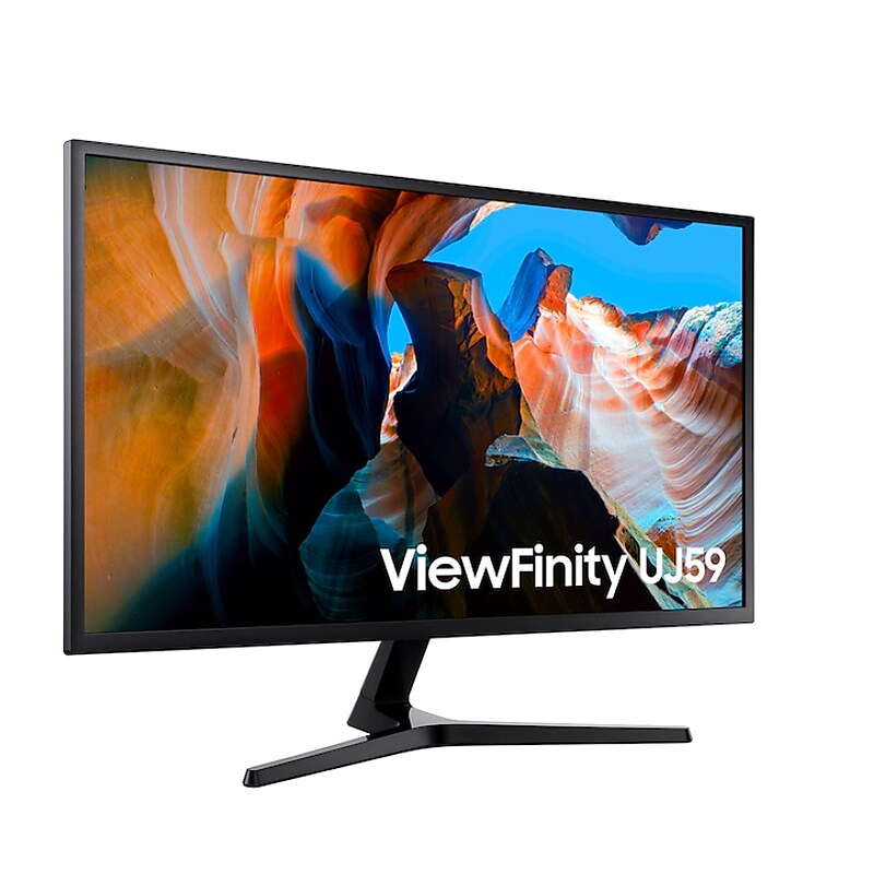 Samsung 32" 60Hz UHD LCD Everyday Monitor, Dark Gray/Blue (LU32J590UQNXZA) image 1
