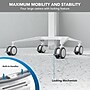 Mount-It! MedHub Mobile Medical Cart Workstation with Drawers, Tablet Arm, and Locking Caster Wheels, White/Grey (MI-16028)~#|#~2B6AE2D4-4C21-4948-BD142486119A66B2_sc7