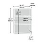Sauder Beginnings 35"H 3-Shelf Bookcase, Soft White (415541)~#|#~2B6B9ED8-4EDE-4E27-B8CE5820F3FE6E3F_sc7