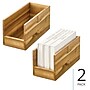 iDESIGN Small Stackable Wood Storage Bin, Natural, 2/Pack (28198M2)~#|#~2B6FB065-5CB0-4E63-A3CAEB98CACAAE68_sc7