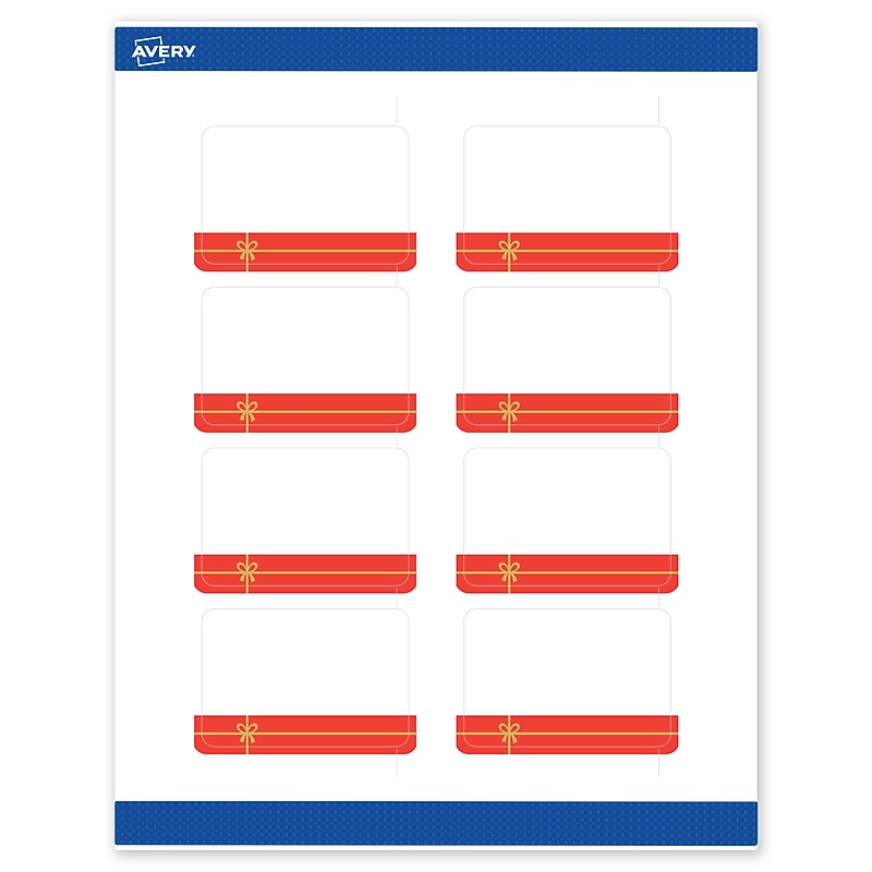 Avery Rectangle Multipurpose Labels, 2" x 3", White, 80/Pack (19479370558) image 1