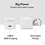 Plugable GaN USB-C Wall Charger, 30W, White (PS-30C1W)~#|#~2B77FA1E-5CA1-44E0-9C386438FF42FD6A_sc7