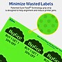 Avery Decorative Edge Multipurpose Labels, 2.5" Dia., Neon Green, 180/Pack (94516)~#|#~2B7DFDE6-6304-4163-A641A2D2C1188B41_sc7