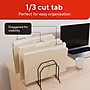 Staples File Folders, Legal Size, 1/3‑Cut Tabs, Assorted Positions, Manila, Durable Paper Stock, 50/Pack~#|#~2B818419-7A11-489A-A26829A0A0F28A38_sc7