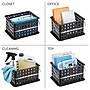 iDESIGN Small Stackable Plastic Storage Bin, Black, 3/Pack (29403M3)~#|#~2B831401-E8C5-49D9-A24EB771FDA0749C_sc7