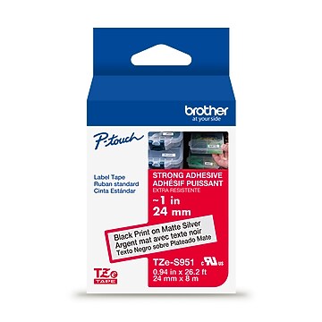 Brother P-touch TZe-251 Laminated Label Maker Tape, 1