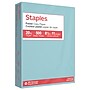 Staples Pastel 30% Recycled Color Copy Paper, 20 lbs., 8.5" x 11", Blue, 500/Ream (14786)~#|#~2B904CC3-1D0D-4683-8F307AA565491506_sc7