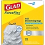 Glad ForceFlex Tall 13 Gallon Drawstring Kitchen Trash Bag, Grey, 100 Total Bags (70427)~#|#~2B92F2FA-3026-4BB0-B9A92E793FA26EC9_sc7