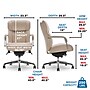 La-Z-Boy Sutherland Ergonomic Fabric Swivel Computer and Desk Chair, Cream (CHR10048D)~#|#~2B947051-D2CC-4F08-A5DF8B98B562DF41_sc7