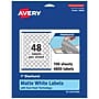 Avery TrueBlock Burst Multipurpose Labels, 1", White, 4800/Box (94606)~#|#~2B973AF7-459A-4D71-B0CF2DE0607D70FA_sc7