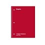 Staples 1-Subject Notebooks, 8" x 10.5", Graph Ruled, 70 Sheets, Red (ST23984C)~#|#~2B98E977-1655-4F21-85D426C916BB8F0F_sc7