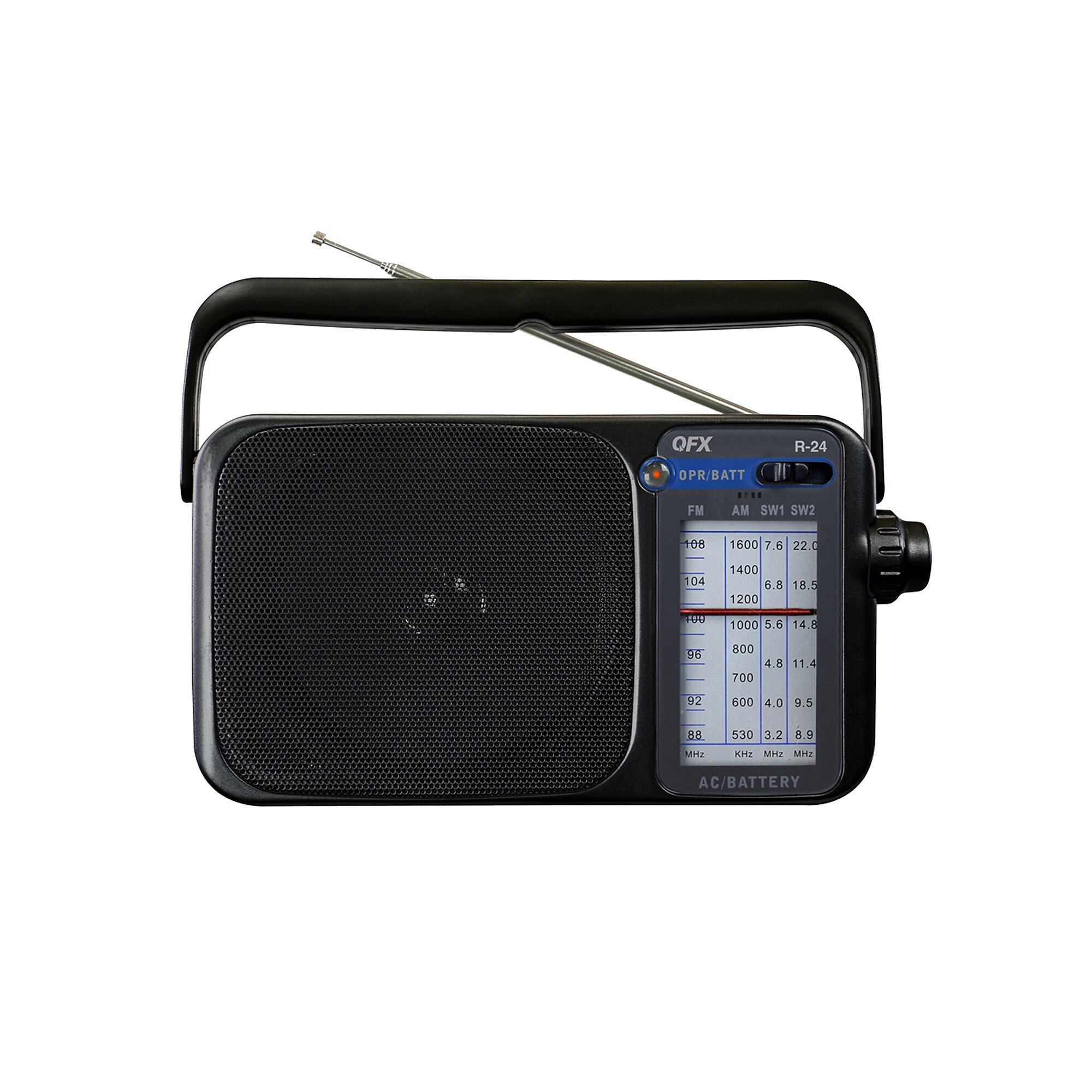 QFX AM/FM/Shortwave Radio, Black (QFXR24BLK) Sansujyuku sansujyuku.com
