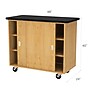 Diversified Woodcrafts 40" Mobile Balance Storage Cabinet, Oak (5201K)~#|#~2B9F4E23-EE6F-4795-9AC1A6F2B2117164_sc7