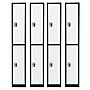 AdirOffice 72'' 2 Tier Black and White Storage Locker, 4/Pack (ADI629-202-B-W-PKG-4)~#|#~2BA13C25-46B2-4382-90038C9091D95362_sc7