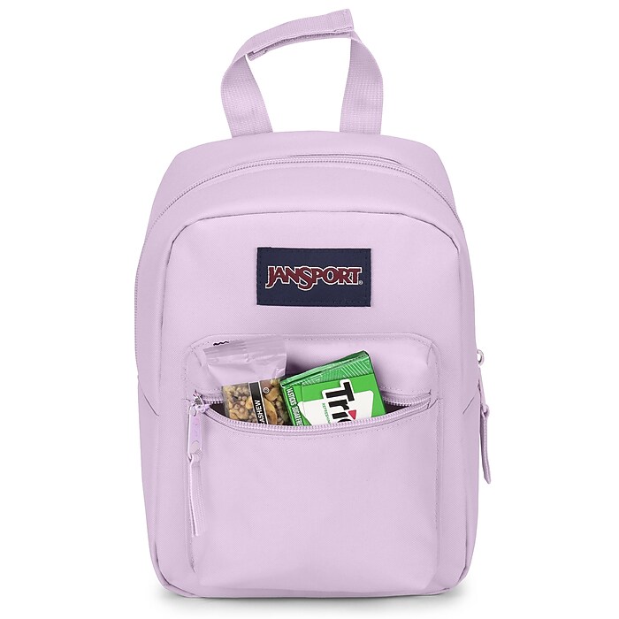 JanSport Big Break Insulated Lunch Bag, 2-Compartment, Pink Ice